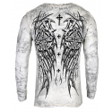 Футболка с длинным рукавом 3XL XTREME COUTURE by AFFLICTION Men LONG SLEEVE THERMAL Shirt DARKER SIDE Biker